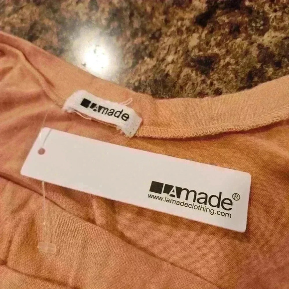 LAmade LA MADE By Revolve Clothing Apricot Nora Bodycon Tank Dress $110 - Picture 8 of 11